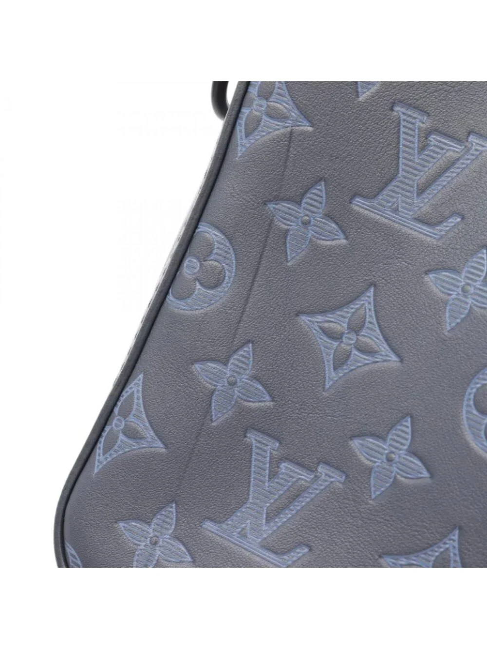 Louis Vuitton Shoulder Bag Duo Messenger Navy Leather